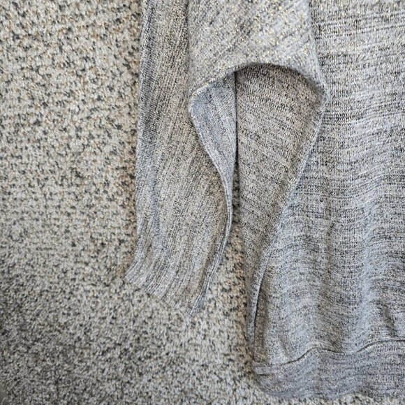 Lane Bryant Sweater Womens Plus 18/20 Gray Metallic Cowl Neck Pullover Ladies - Picture 3 of 7